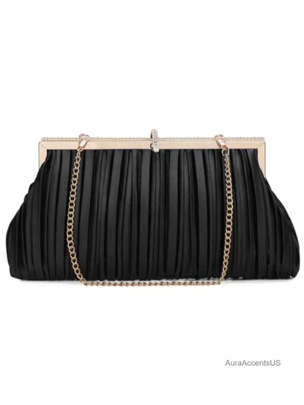 Beaded Clutch Evening Bag Satin Formal Wedding Purse Wristlet Crossbody